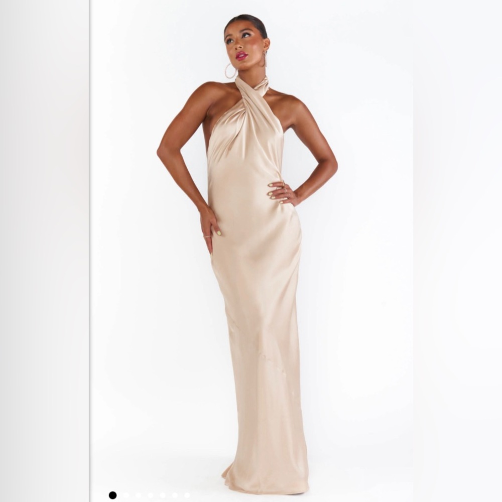 Show me your mumu jasmine halter maxi dress